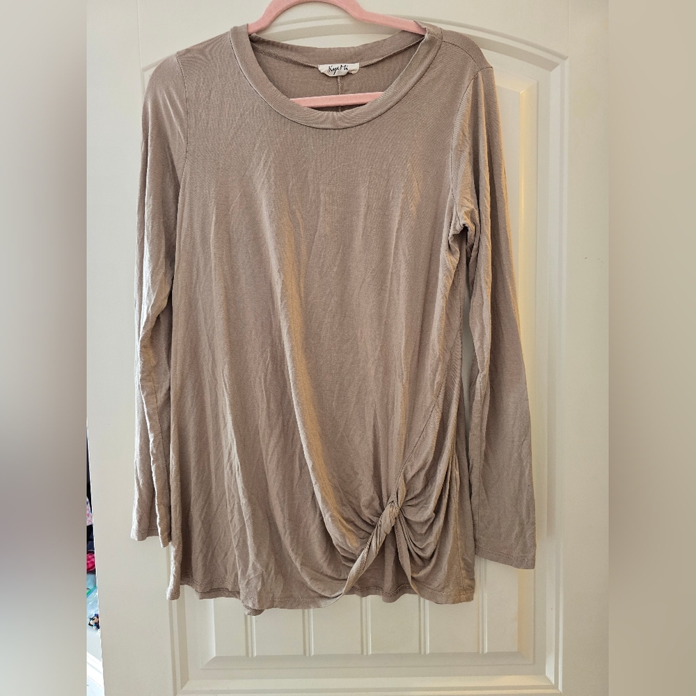 Elegant Beige Women's Top